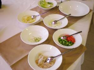 Ingredientes de la ensalada Alcazare�a