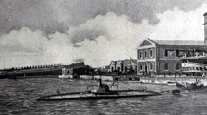 Ilustraci�n del Submarino Peral 