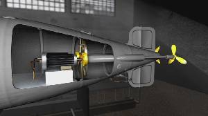 Motores el�ctricos que mov�an las h�lices del submarino 