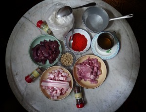 Ingredientes para el mortirig�elo