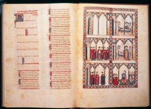 Alfonso X el Sabio. Las Cantigas de Santa Mar�a. Siglo XIII. Biblioteca Nacional Central de Florencia. Italia