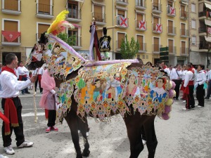 Caballo concursante de la Pe�a Gavil�n 