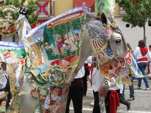 Caballo concursante de la Pe�a Rebelde 