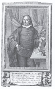 Retrato de Diego de Saavedra y Fajardo incluido en la obra 'Retratos de Espa�oles Ilustres'
