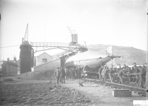 REGRESO AL PUERTO DE CARTAGENA DEL SUBMARINO PERAL DESDE C�DIZ, 1929 