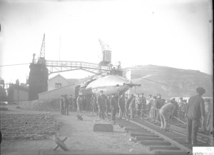 REGRESO AL PUERTO DE CARTAGENA DEL SUBMARINO PERAL DESDE CDIZ, 1929 