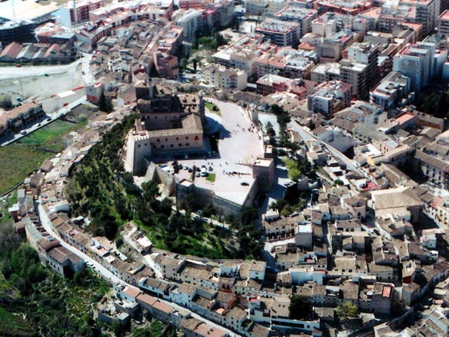 Foto a�rea del Santuario de la Vera Cruz. Enrique