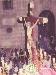 Santsimo Cristo de la Esperanza en el Domingo de Ramos