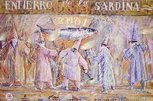 Cartel del Entierro de la Sardina[Muoz Barbern]