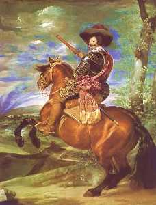 Gaspar de Guzm�n, conde-duque de Olivares, en un lienzo de Vel�zquez