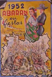 Cartel de las Fiestas de Abar�n de 1952 [Abar�n_Joaqu�n Juli�]