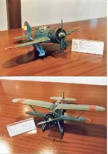 [Los  Polikarpov I-16 y Polikarpov I-15 Alc�zares_Museo Aeron�utico]