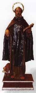  Talla San Ant�n siglo XVII Torre Pacheco. 