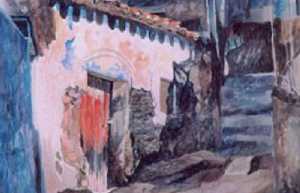 Acuarela del pintor blanque�o [Blanca_Antonio Yelo]
