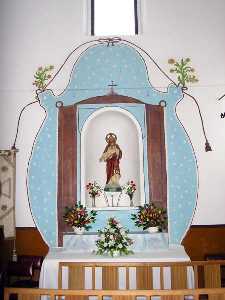 Retablo e Imagen Sagrado Corazn 