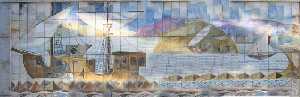 Uno de sus murales para el Parque Torres [Cartagena_Ram�n Alonso Luzzy]