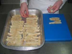 Colocamos el bacalao 