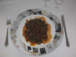 Presentaci�n Sangre frita [Recetas_Sangre frita con tomate y pimientos]