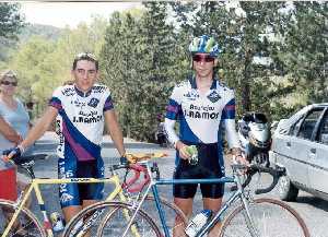 Claudio Casas (izquierda) y lvaro Noguera en el equipo Azulejos J. Ramos