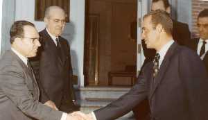  Juan Hern�ndez con el pr�ncipe Juan Carlos [Murcia_Llano de Brujas]