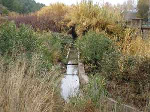 Acequia para riego 