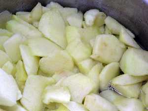 Manzanas con az�car 