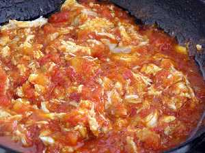 Pollo a�adido al frito  