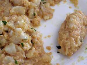 Formando las alb�ndigas 