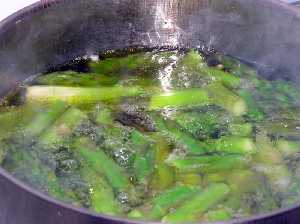 Cociendo los esp�rragos 