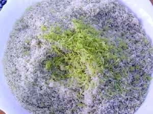 Corteza de lim�n sobre la almendra [Crist�balas o Almendrados]