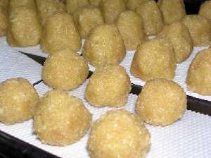 Crist�balas en la bandeja del horno 