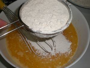 6.- A�adimos la harina 