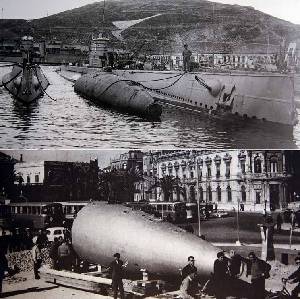 Traslado y recepci�n del submarino en Cartagena